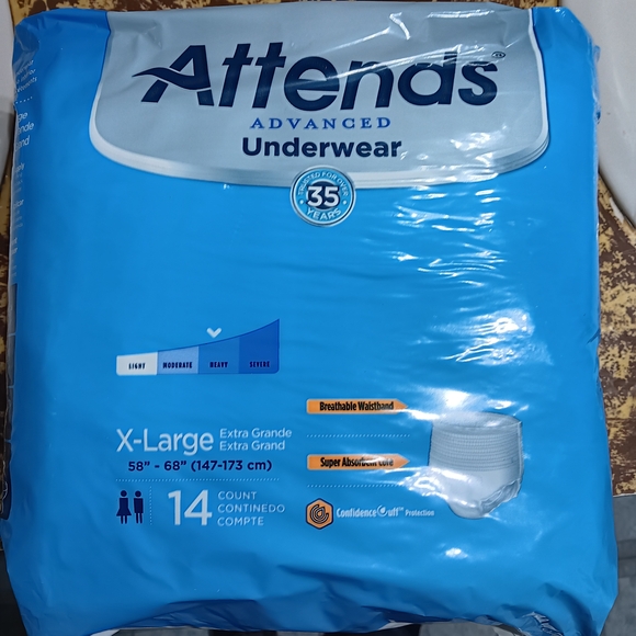Attends Advanced Underwear X-Large - Picture 1 of 4
